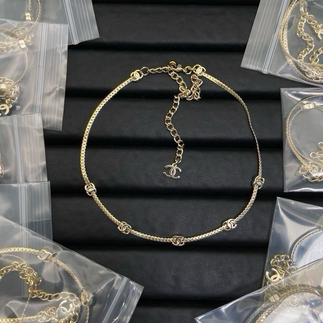 Chanel Snake Chain Choker Necklace