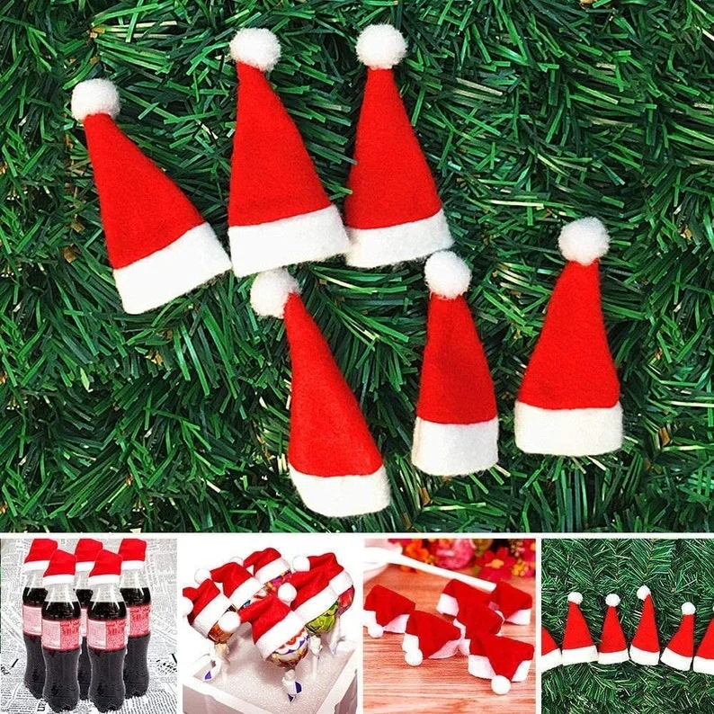 Christmas Hot Sale-Mini Santa Hats（Set Of 10）