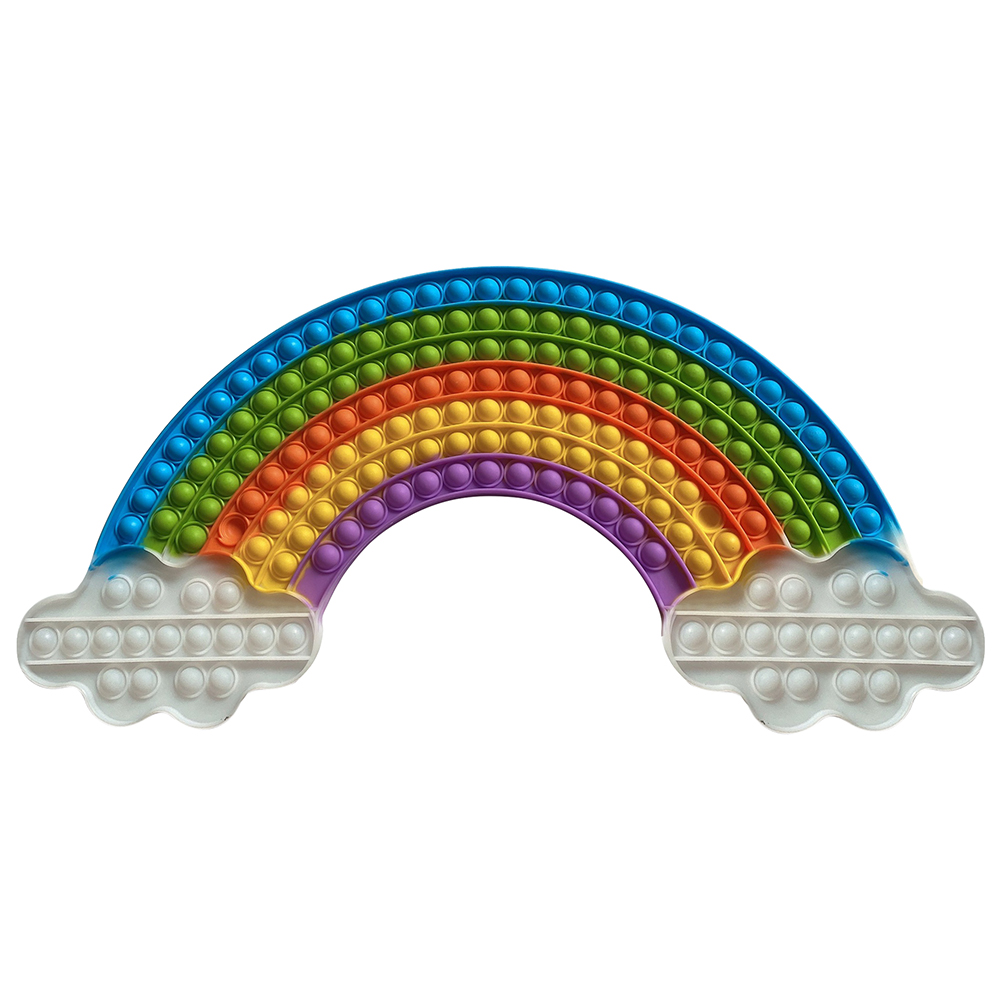 Silicone Rainbow Cloud Push Bubble Autism Stress Reliver Decompression Toy, 501 Original
Silicone Rainbow Cloud Push Bubble Autism Stress Reliver Decompression Toy, 501 Original