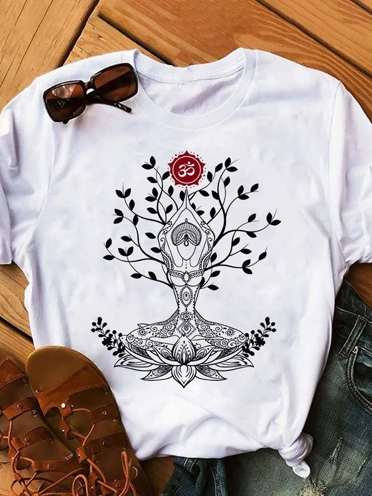 Bestdealfriday Yoga Tree Of Life Graphic Tee