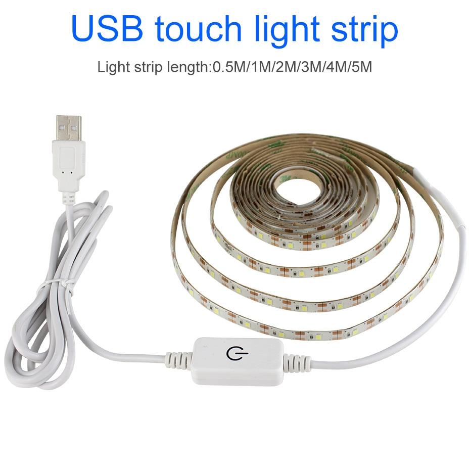 13.12FT White LED Strip Lights - 5V USB Powered Flexible Tape Lights For TV Backlight & Home Decor