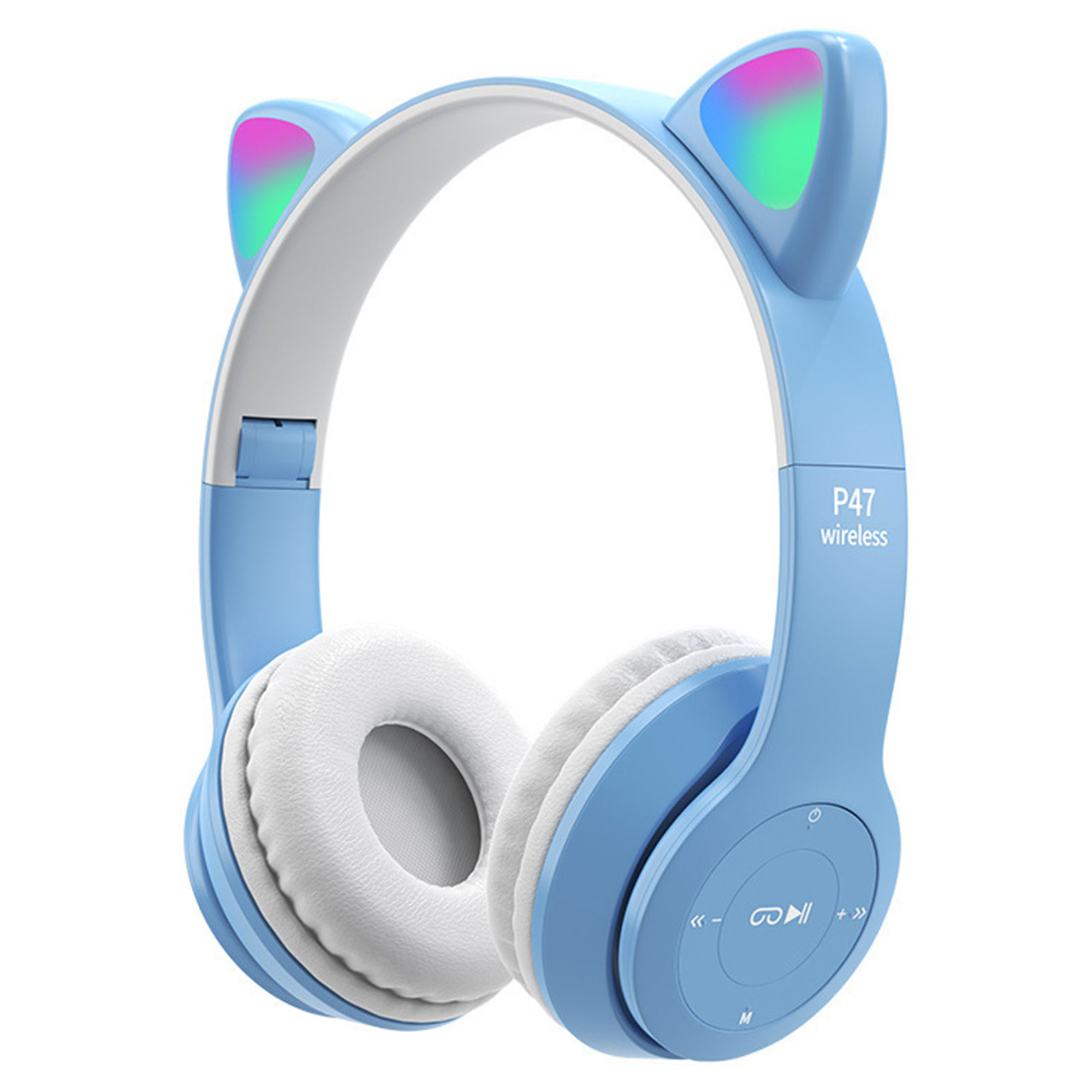 Cat Ear Bluetooth-compatible Kids Headphones with Mic LED Light Up On-Ear, 501 Original
Cat Ear Bluetooth-compatible Kids Headphones with Mic LED Light Up On-Ear, 501 Original