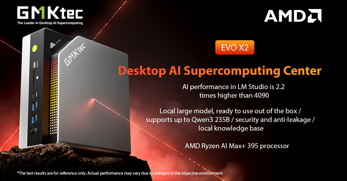 GMKtec GMKtec Unveils EVO-X2 at 2025 Taipei AMD AI Solutions Day