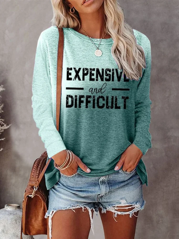 VChics Expensive And Difficult Tie Dye Print Sweatshirt