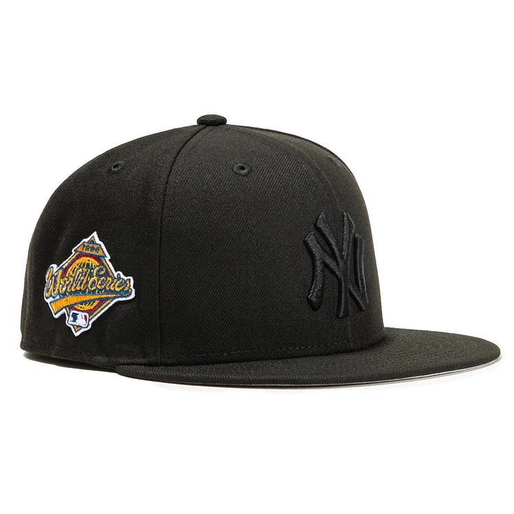New Era 59Fifty New York Yankees 1996 World Series Patch Hat - Black, Black QueenFunky