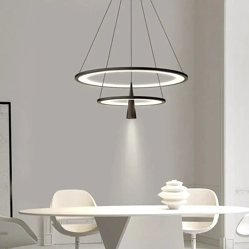 Simple Restaurant Chandelier Round Dining Table Dining Room Lamp Modern ...