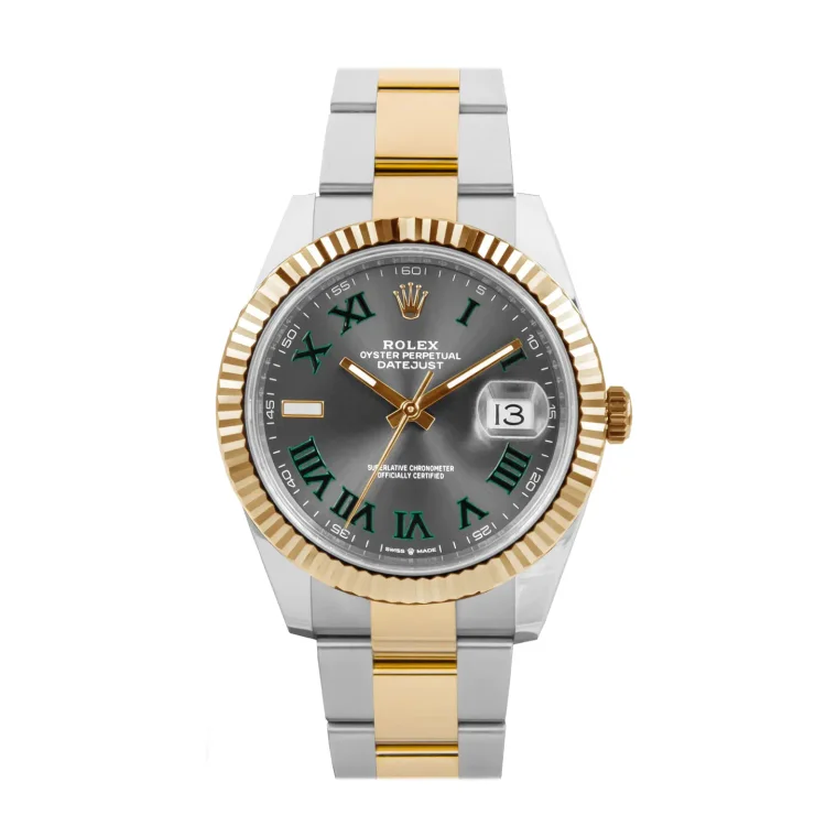 Rolex Oyster Perpetual Datejust 41 Two-tone Wimbledon Watch 126333-0019 Unworn