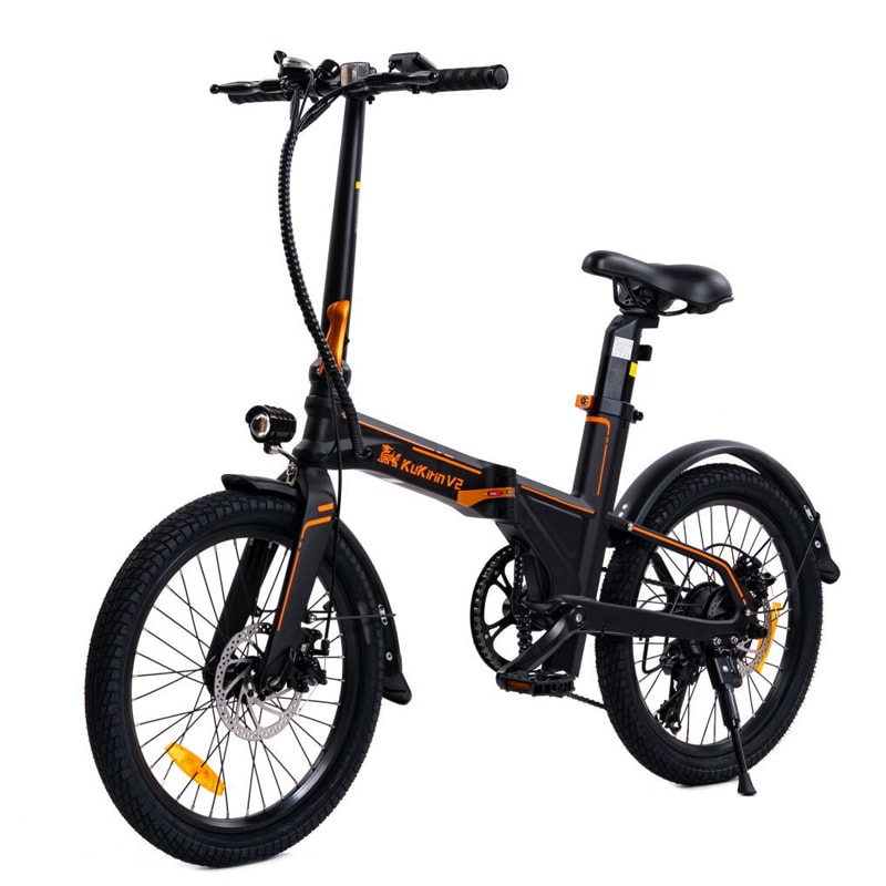 Kukirin V2 electric bike, 20-inch tires, 36V 7.5Ah quick-release battery, 25Km/h Max Speed