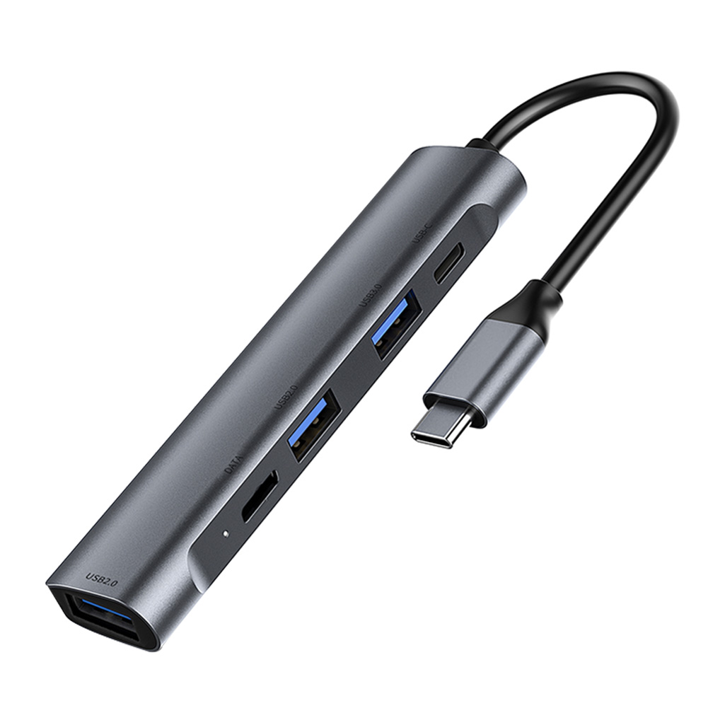 5 in 1 USB Hub Adapter USB 3.0 2.0 60W Type-C PD Docking Station for Laptop, 501 Original
5 in 1 USB Hub Adapter USB 3.0 2.0 60W Type-C PD Docking Station for Laptop, 501 Original