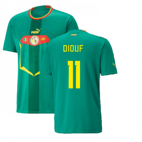 Senegal El Hadji Diouf 11 Away Shirt Kit World Cup 2022