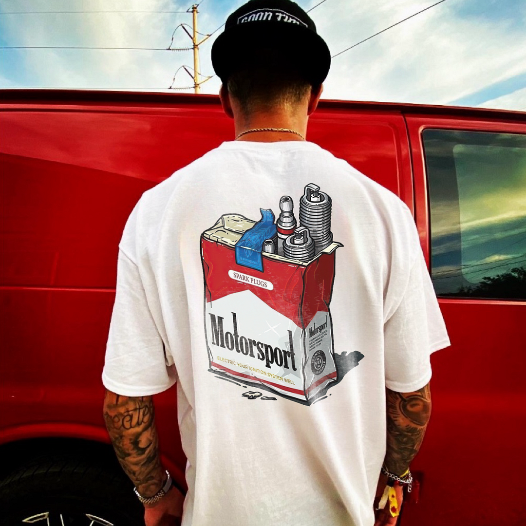 Spark Plugs Printed Men's T-shirt - Devcarry