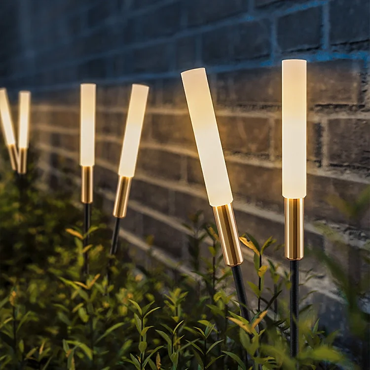 6 Pcs Outdoor Solar Reed Shaped Lights Waterproof LED Landscape Lighting Lawn Lights - Appledas