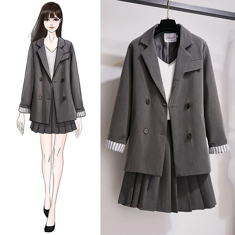 British Style Blazer 3-piece Set P10364