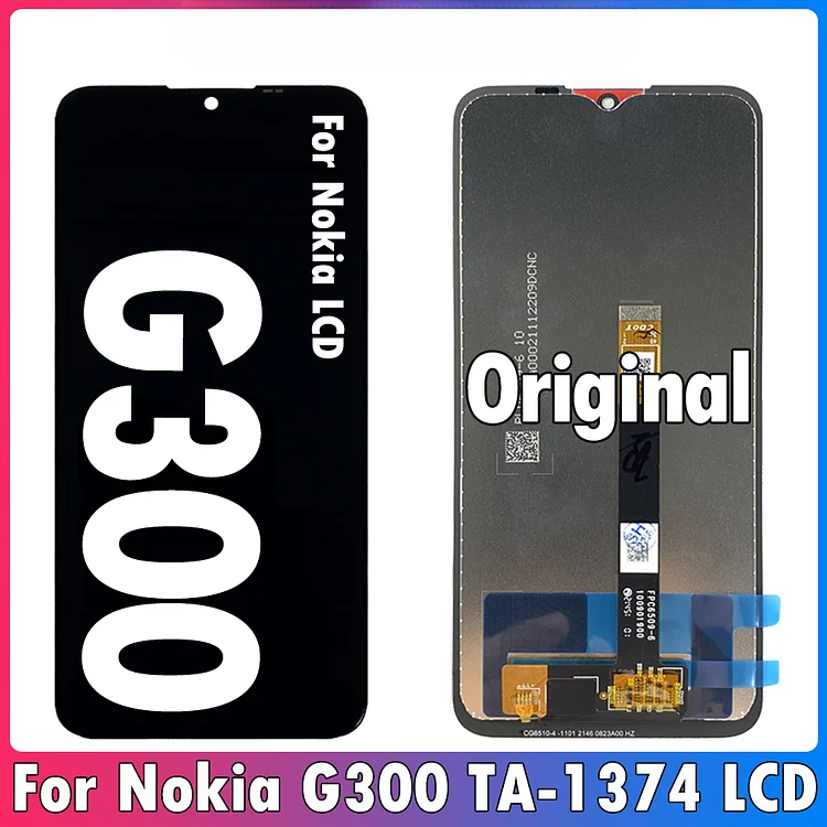 6.52" Original Display For Nokia G300 LCD Display Touch Screen Digitizer Assembly Replacement N1374DL TA-1374 LCD Repair Parts
