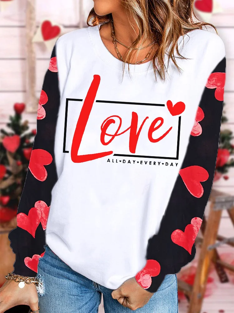 Love All Day Every Day Long Sleeve Sweatshirt
