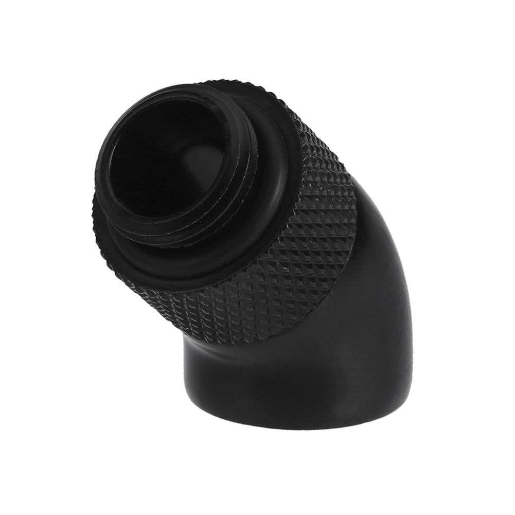 G1/4 Screw Thread 45 Degree Elbow Rotation Brass Connector Fitting, Black, 501 Original
G1/4 Screw Thread 45 Degree Elbow Rotation Brass Connector Fitting, Black, 501 Original