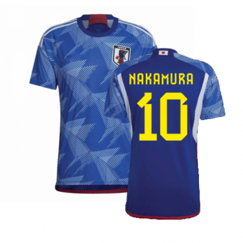 Japan Shunsuke Nakamura 10 Home Shirt Kit World Cup 2022