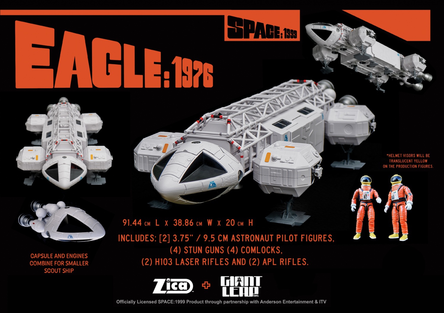ZICA Toys x Giant Leap Toys Space: 1999 Eagle: 1976 Standard