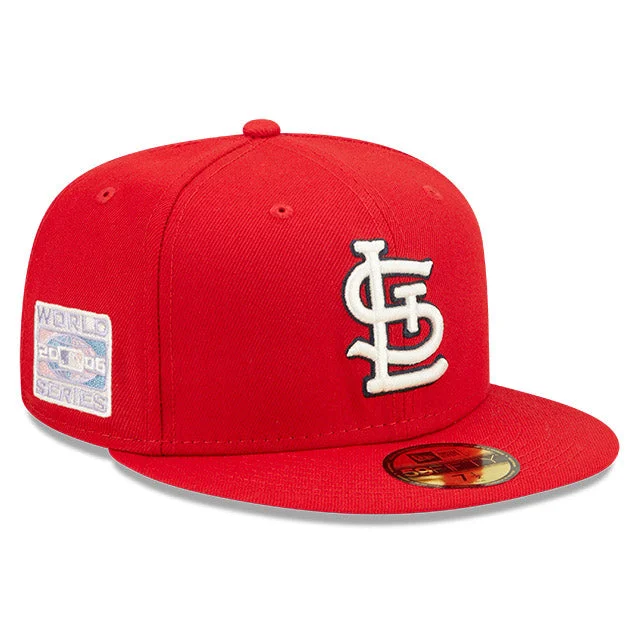 New Era 59Fifty Pop Sweat St Louis Cardinals 2006 World Series Patch Lavender UV Hat - Red QueenFunky