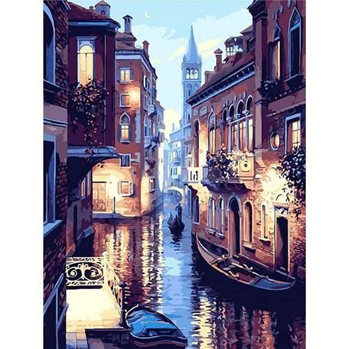 Landscape Venice Paint By Numbers Kits UK With Frame PH9213