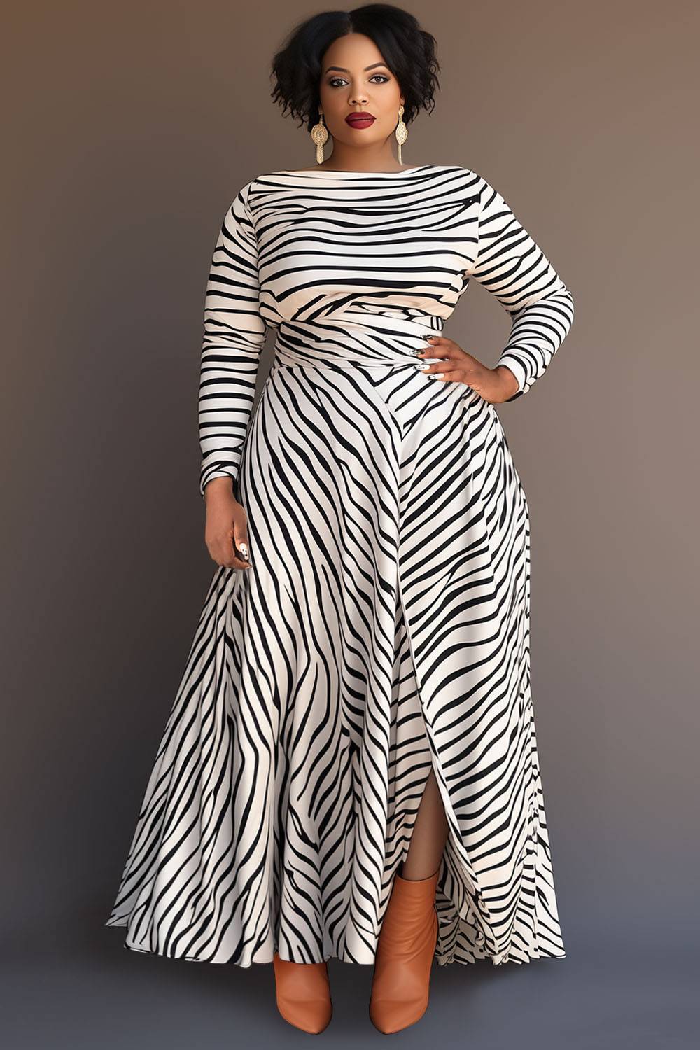 Casual white maxi dress plus size online