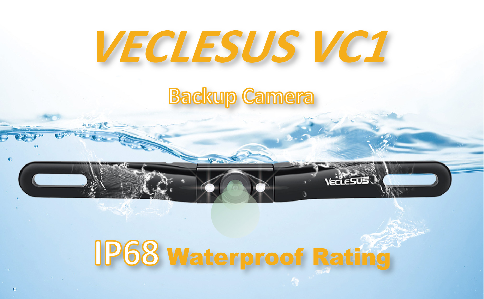 BEST VECLESUS LICENSE PLATE BACKUP CAMERA VECLESUS® Rear View Safety GING