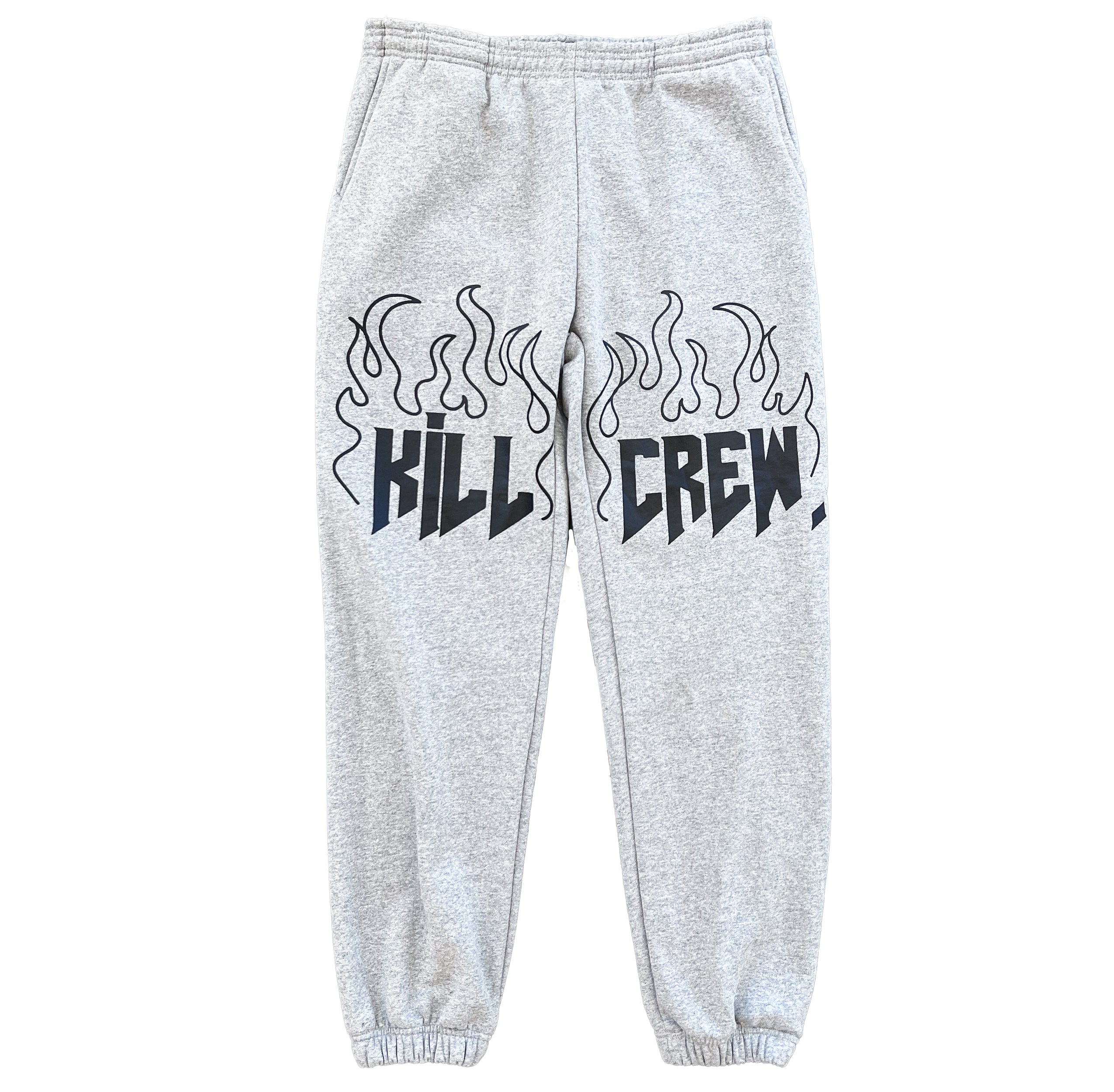 HEAVYWEIGHT LUX METAL SWEATPANTS - RED / BLACK - Kill Crew