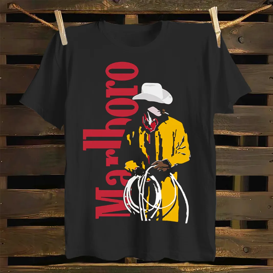Classic Western Cowboy Graphic Print T-shirt