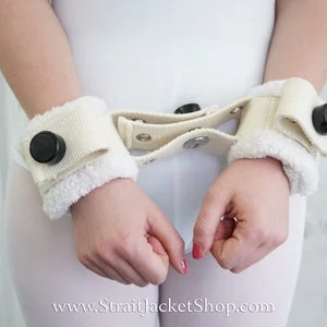 pornhint Pornhint Pair of SOFT Restraining Cuffs with Segufix Locks / Asylum / Medical / Magnetic / Handcuffs / Restraints / Bondage / For Wrists or Ankles