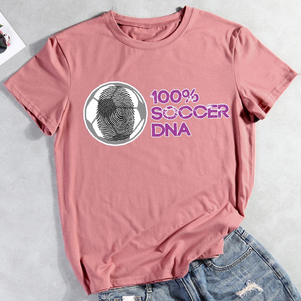 100% Soccer DNA Round Neck T-shirt-0019443-Guru-buzz