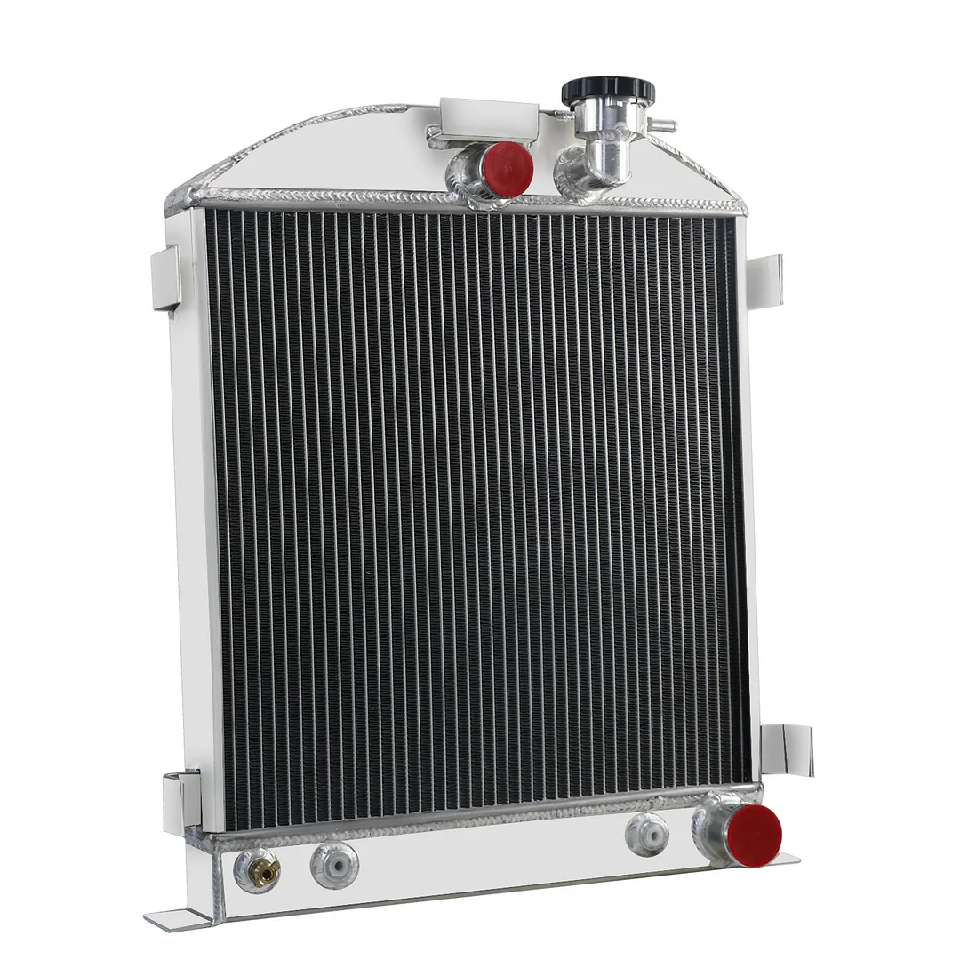 Alloyworks 3 Row Aluminum Radiator Fits Chevy-Engine Ford-Grill-Shells 3"-Chopped 1932-1934