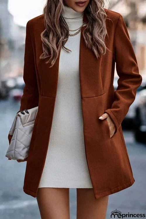 Thicken Fashion Long Chic Sleeve Coat