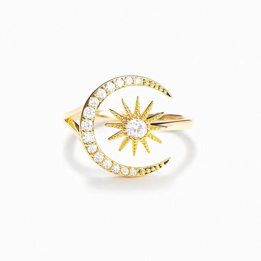 For Sister - We Always Have Each Other's Back Sun Moon Ring
