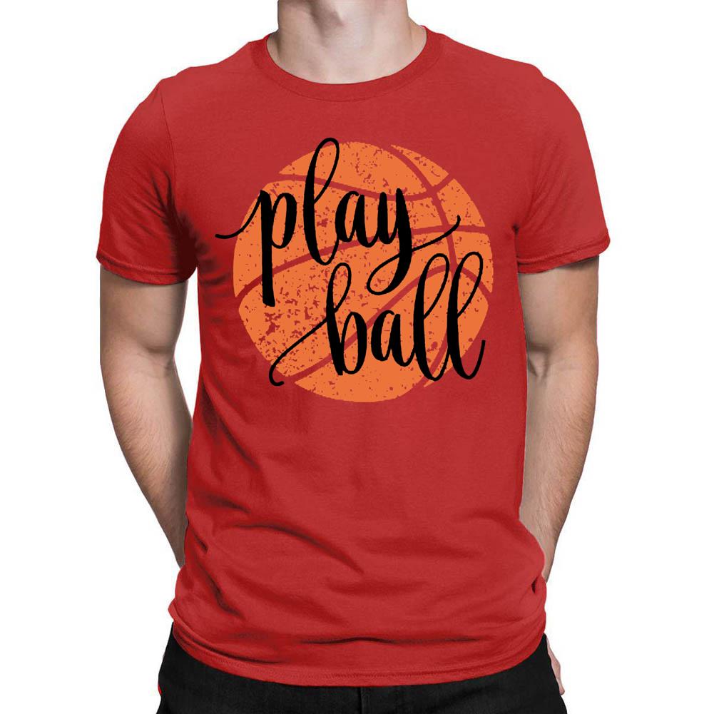 Play Ball Basketball Men's T-shirt-Guru-buzz