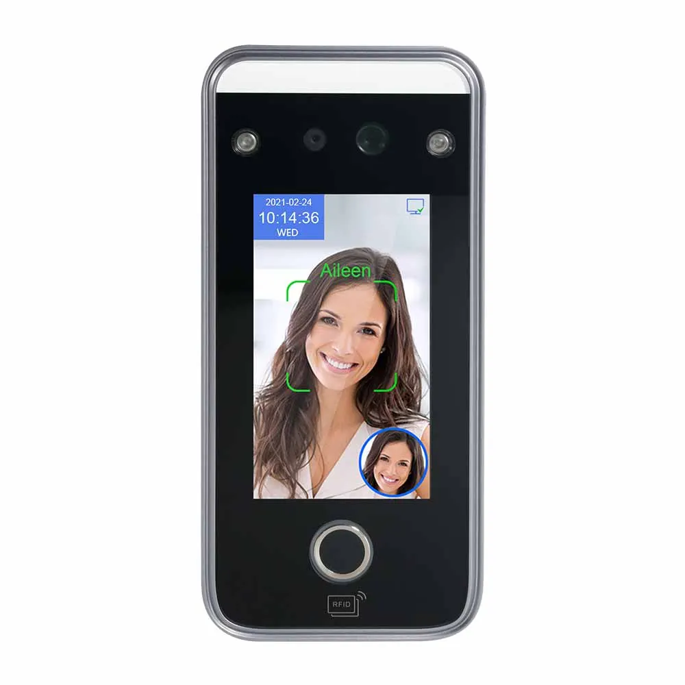 Wifi Face Recognition Camera Biometric Device Fingerprint Time Clock ...