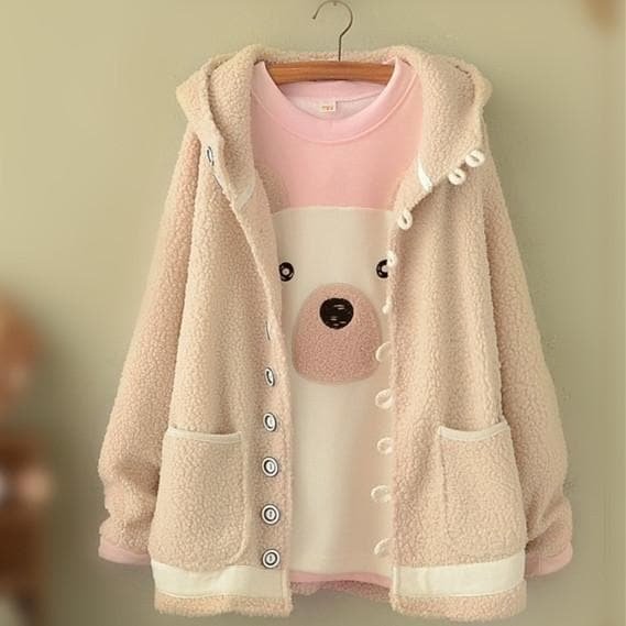 Grey/Navy/Beige Artificial Wool Cotton-padded Coat SP154069