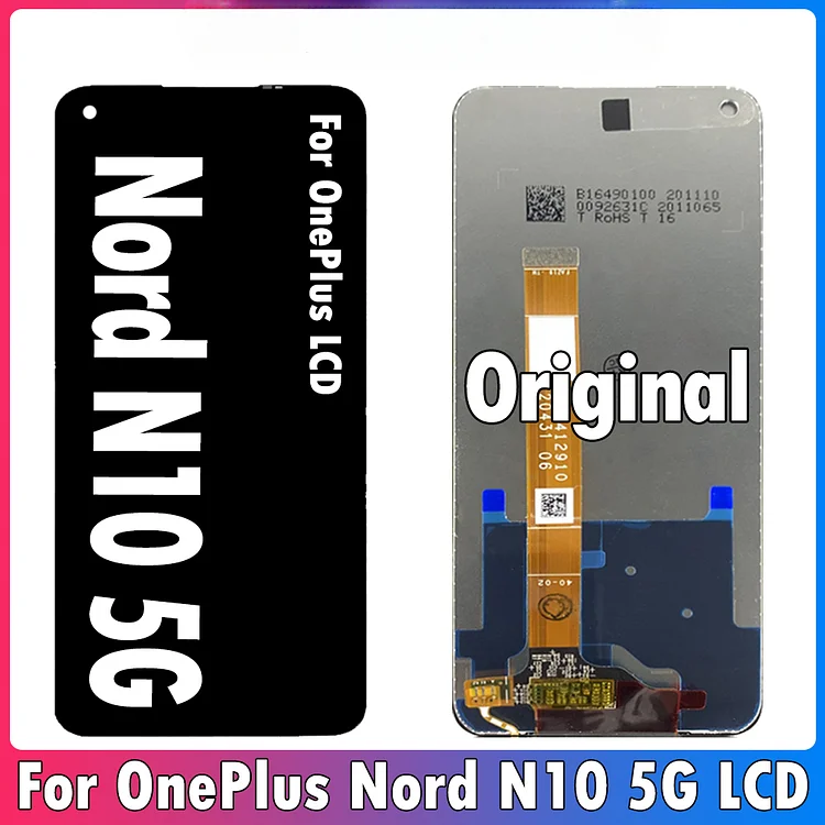 Original 6.49" For OnePlus Nord N10 5G LCD Display Touch Screen Digitizer Assembly For OnePlus Nord N10 BE2029 BE2025 With Frame