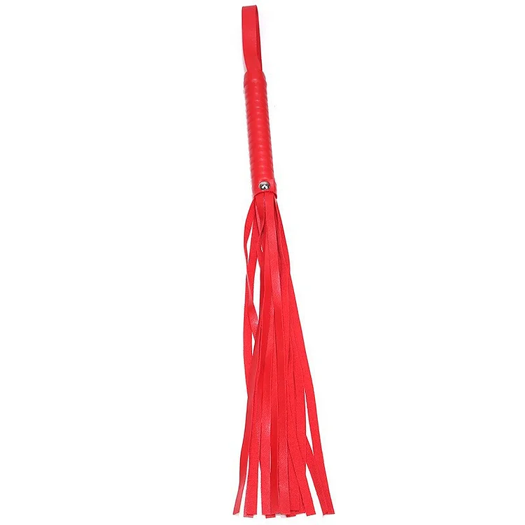 Leather Floggers Red Pink And Black Adult Toys