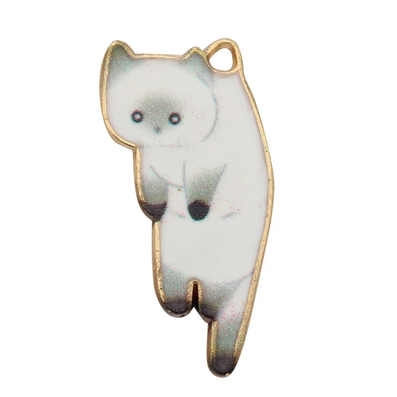 MeWaii® Cat Series Enamel Pendant For DIY Jewelry Making