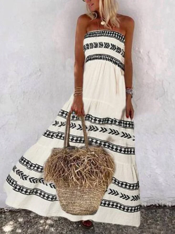 Casual Cotton-Blend Sleeveless Dresses Zaesvini