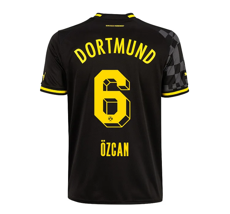 Borussia Dortmund Salih Özcan 6 Away Shirt Kit 2022-2023