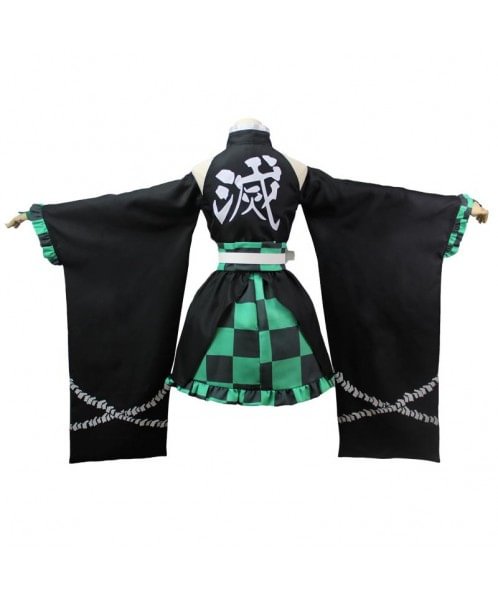 Demon Slayer Kimetsu no Yaiba Tanjirou Kamado Skirt Cosplay Costume HW17
