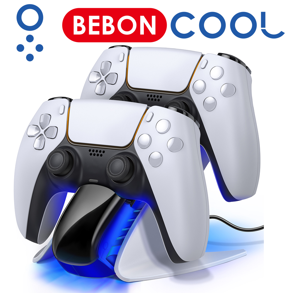 BEBONCOOL Dual Controller Charger For PS5 Charging Dock Station For