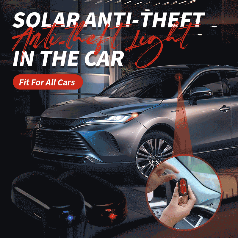 Solar powered car antitheft light