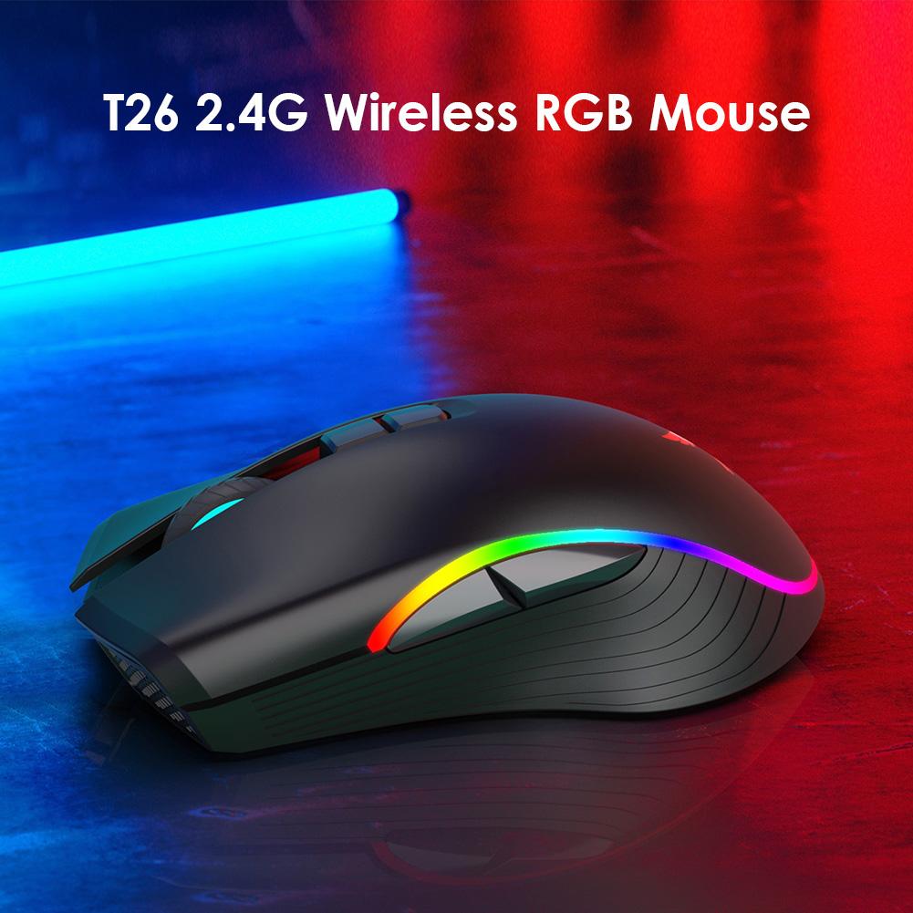 T26 2.4GHz Wireless Gaming Mouse USB C Rechargeable Optical Mice for PC, 501 Original
T26 2.4GHz Wireless Gaming Mouse USB C Rechargeable Optical Mice for PC, 501 Original