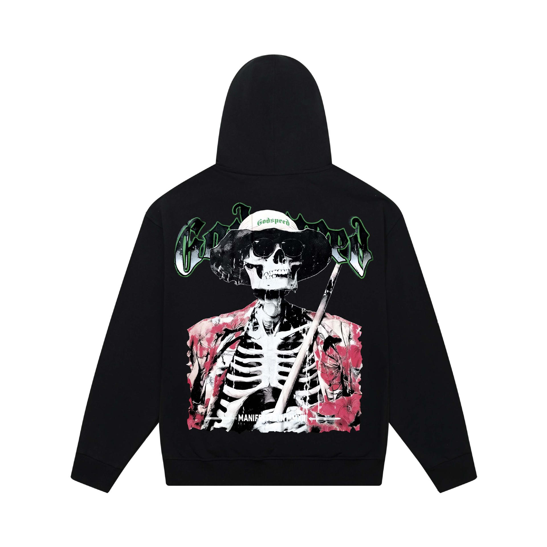 GODSPEED Hoodie Black – Surf Club Oversized Streetwear