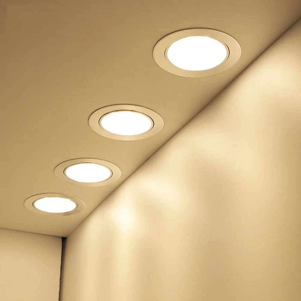 Driverless LED Recessed Downlight 2-in-1 SMD 2835 3W 5W 7W 9W 12W LED Ceiling Spot light Bedroom Indoor Lighting