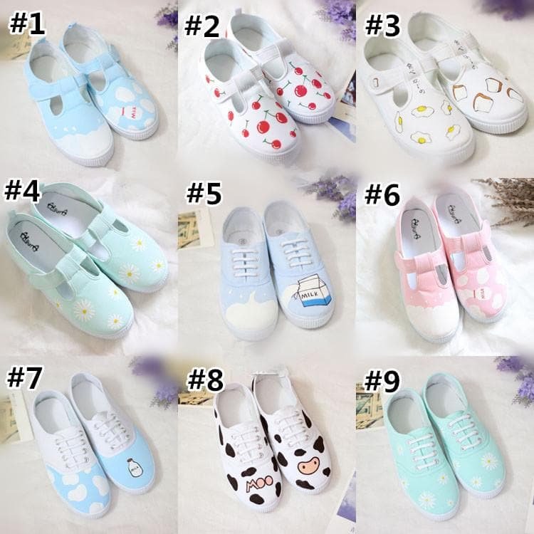 Kawaii Cartoon Printing Canvas Sneakers SP1711023