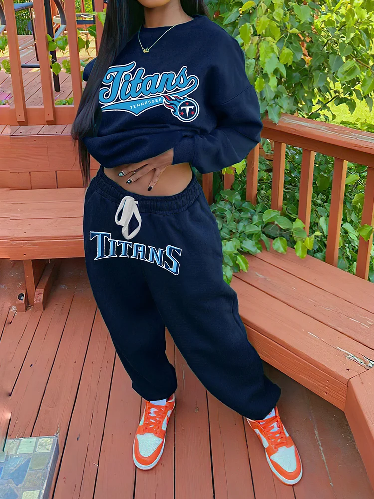 Tennessee Titans Sports Sweatshirt Two-Piece Suit