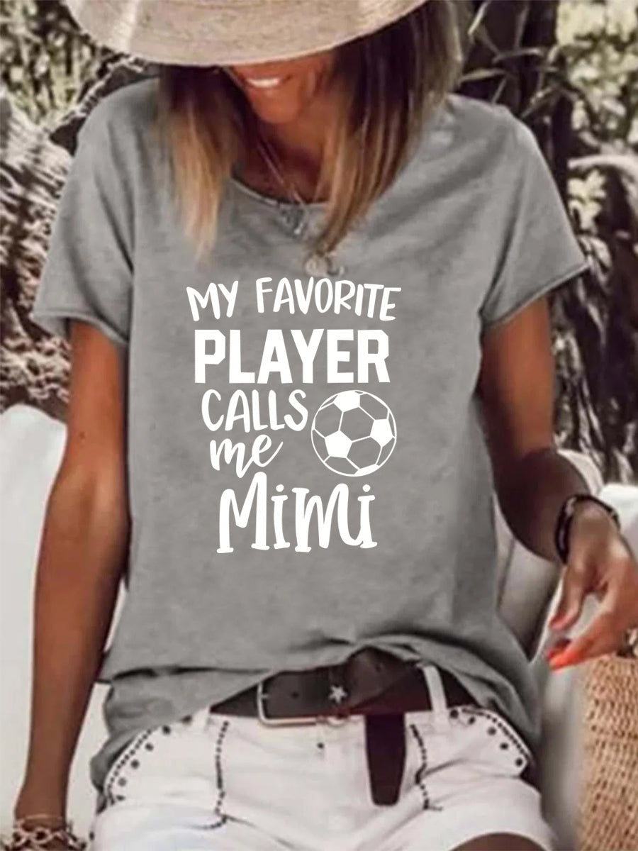 My Favorite Player Calls Me Mimi Raw Hem Tee -03295-Guru-buzz